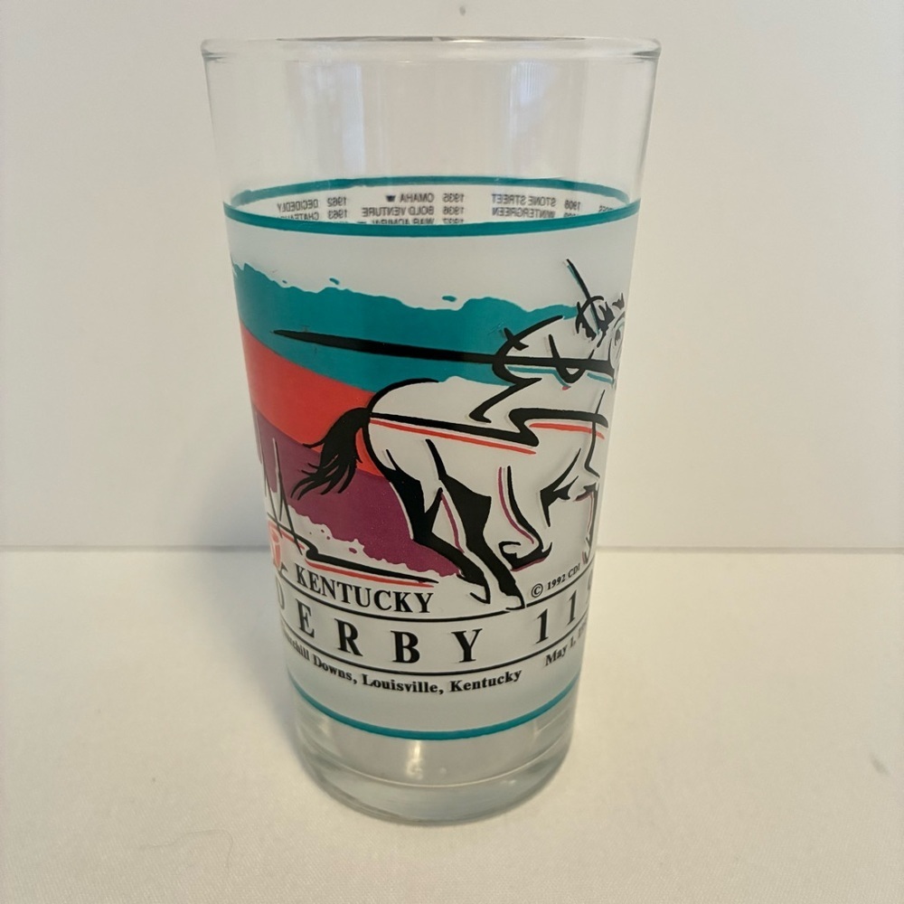Kentucky Derby 1993 Official 119th Mint Julep Souvenir Glass Vintage